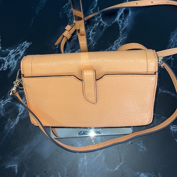 MICHAEL MICHAEL KORS Jet Set Charm Small Phone Crossbody Light Orange AUTHENTIC - Picture 6 of 11
